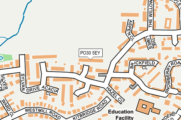 PO30 5EY map - OS OpenMap – Local (Ordnance Survey)
