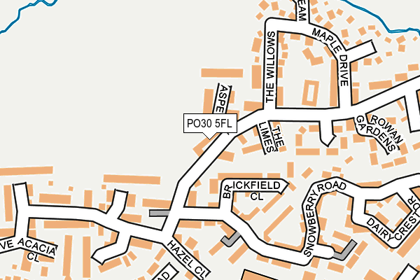 PO30 5FL map - OS OpenMap – Local (Ordnance Survey)