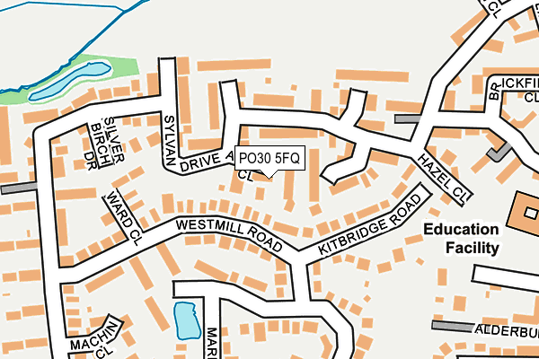 PO30 5FQ map - OS OpenMap – Local (Ordnance Survey)
