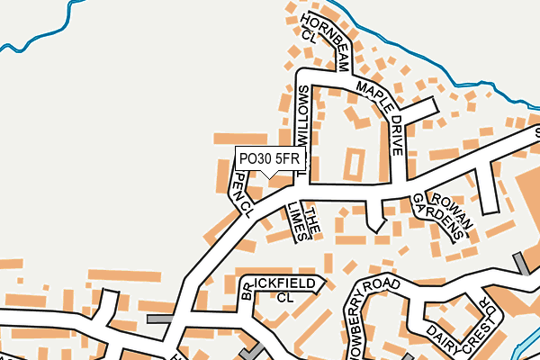 PO30 5FR map - OS OpenMap – Local (Ordnance Survey)