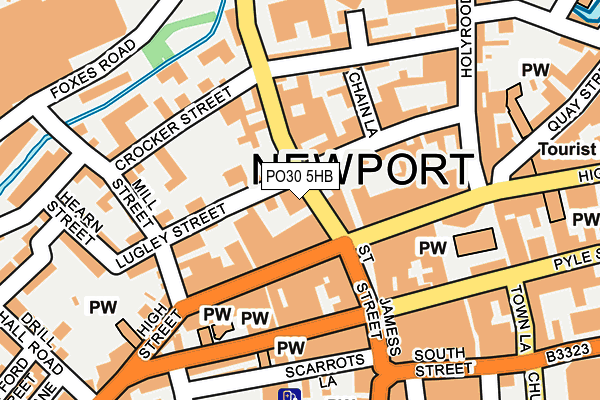 PO30 5HB map - OS OpenMap – Local (Ordnance Survey)