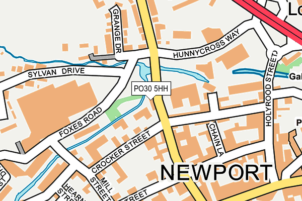 PO30 5HH map - OS OpenMap – Local (Ordnance Survey)