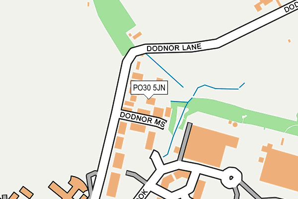 PO30 5JN map - OS OpenMap – Local (Ordnance Survey)