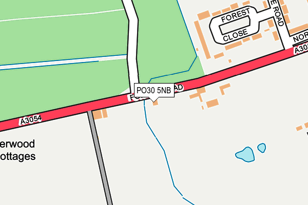 PO30 5NB map - OS OpenMap – Local (Ordnance Survey)