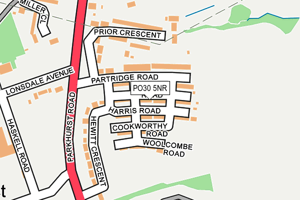 PO30 5NR map - OS OpenMap – Local (Ordnance Survey)