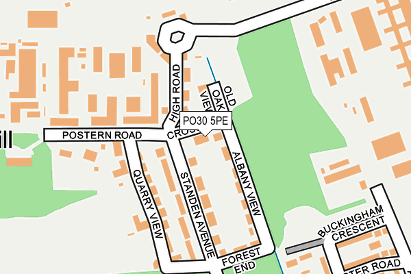 PO30 5PE map - OS OpenMap – Local (Ordnance Survey)