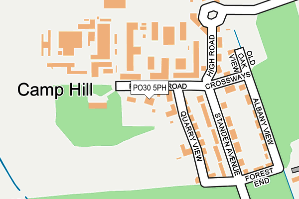 PO30 5PH map - OS OpenMap – Local (Ordnance Survey)
