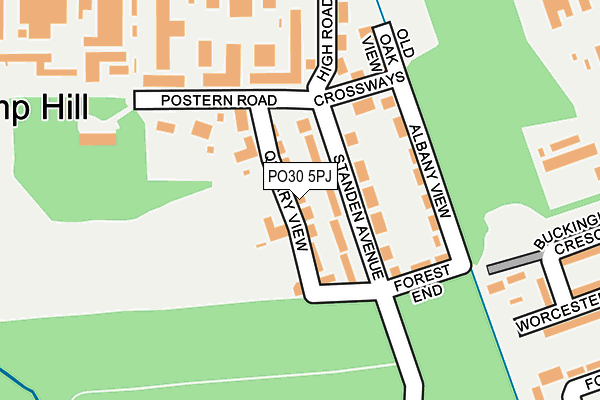 PO30 5PJ map - OS OpenMap – Local (Ordnance Survey)