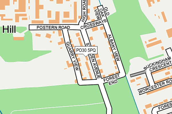 PO30 5PQ map - OS OpenMap – Local (Ordnance Survey)
