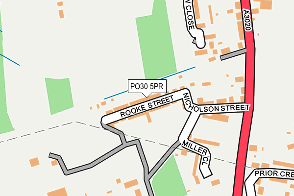 PO30 5PR map - OS OpenMap – Local (Ordnance Survey)
