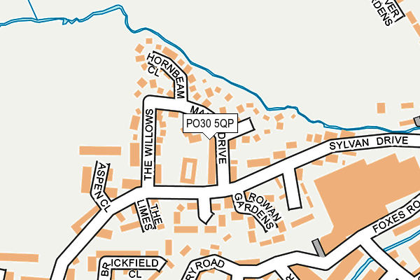 PO30 5QP map - OS OpenMap – Local (Ordnance Survey)