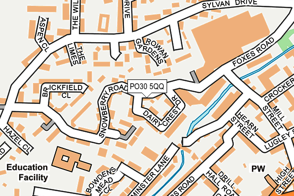 PO30 5QQ map - OS OpenMap – Local (Ordnance Survey)