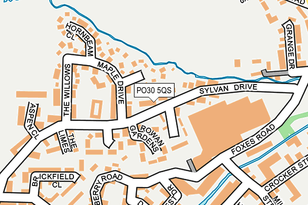 PO30 5QS map - OS OpenMap – Local (Ordnance Survey)