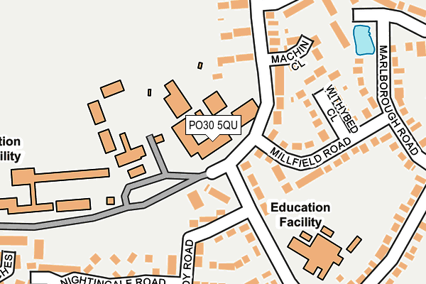 PO30 5QU map - OS OpenMap – Local (Ordnance Survey)