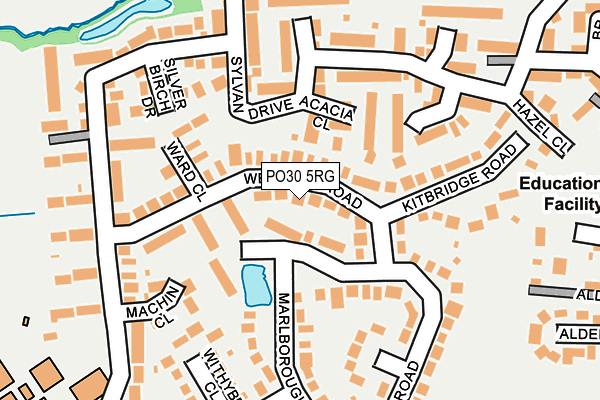 PO30 5RG map - OS OpenMap – Local (Ordnance Survey)