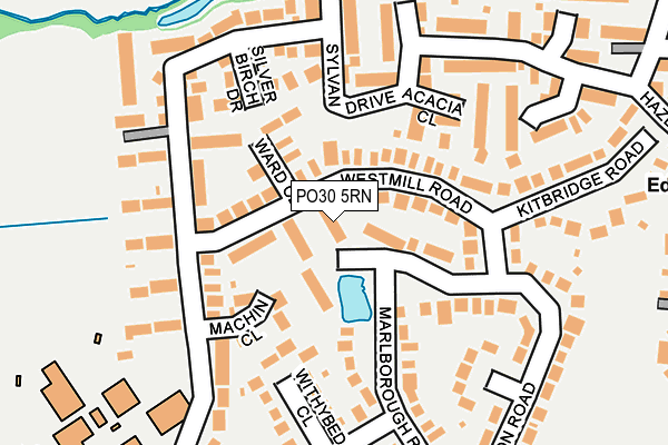 PO30 5RN map - OS OpenMap – Local (Ordnance Survey)