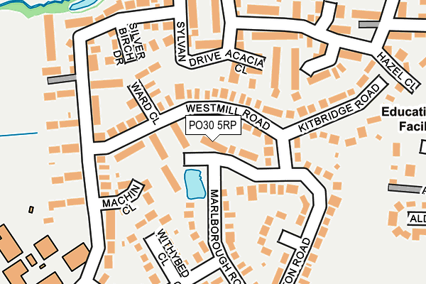PO30 5RP map - OS OpenMap – Local (Ordnance Survey)