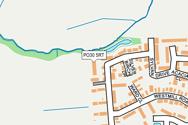 PO30 5RT map - OS OpenMap – Local (Ordnance Survey)