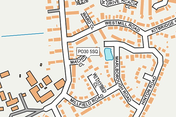 PO30 5SQ map - OS OpenMap – Local (Ordnance Survey)