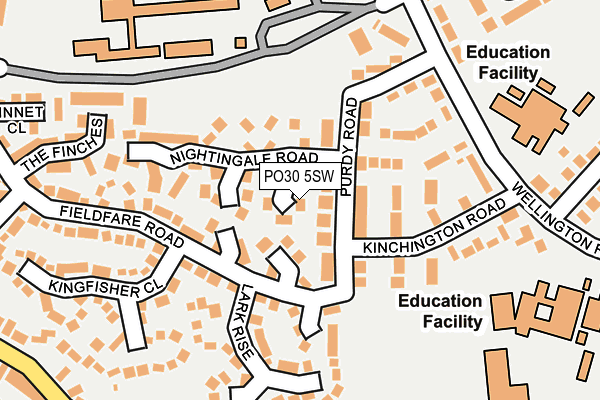 PO30 5SW map - OS OpenMap – Local (Ordnance Survey)