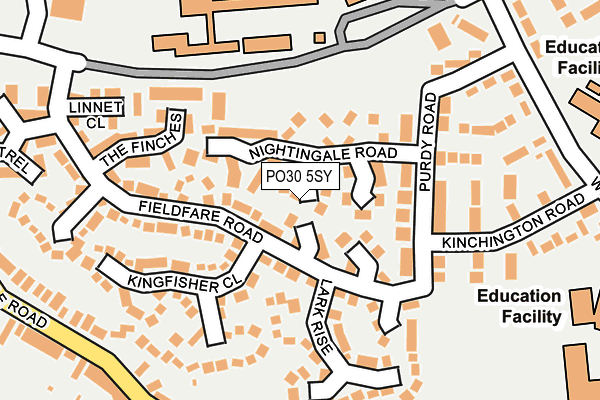 PO30 5SY map - OS OpenMap – Local (Ordnance Survey)