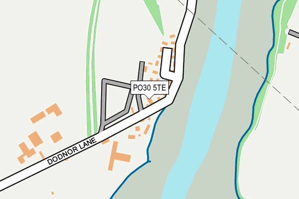 PO30 5TE map - OS OpenMap – Local (Ordnance Survey)