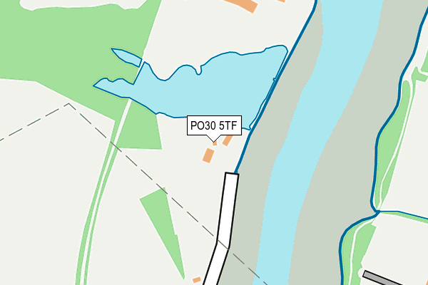 PO30 5TF map - OS OpenMap – Local (Ordnance Survey)