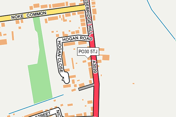 PO30 5TJ map - OS OpenMap – Local (Ordnance Survey)
