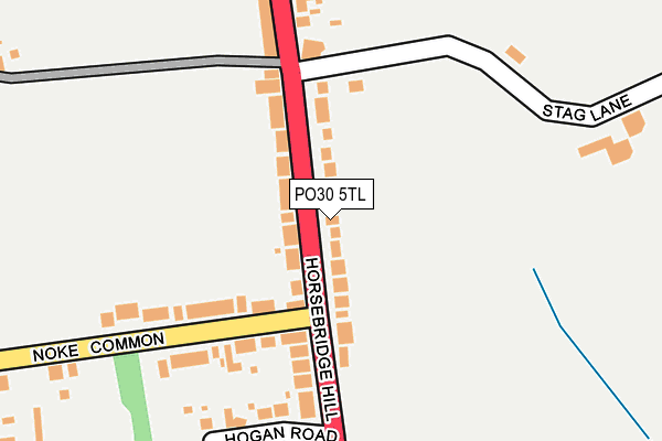 PO30 5TL map - OS OpenMap – Local (Ordnance Survey)
