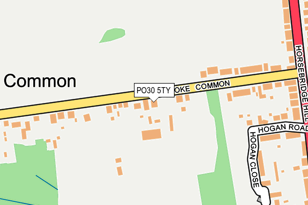 PO30 5TY map - OS OpenMap – Local (Ordnance Survey)