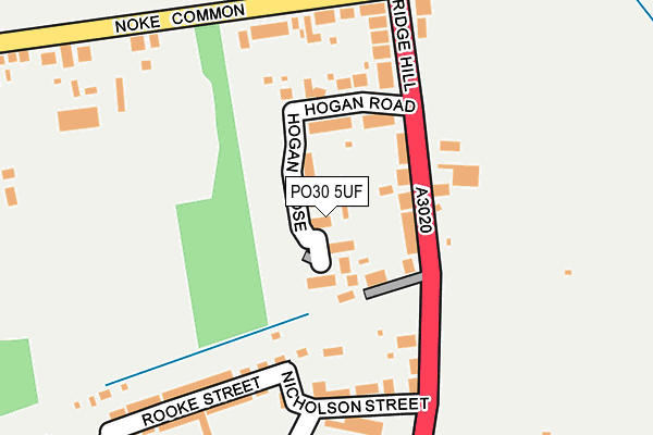 PO30 5UF map - OS OpenMap – Local (Ordnance Survey)