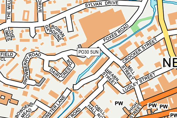 PO30 5UN map - OS OpenMap – Local (Ordnance Survey)