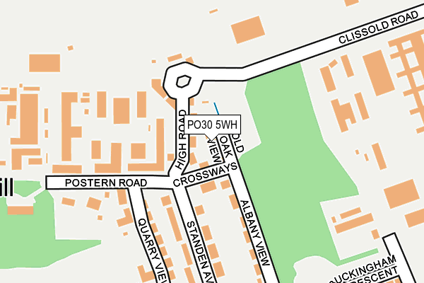 PO30 5WH map - OS OpenMap – Local (Ordnance Survey)