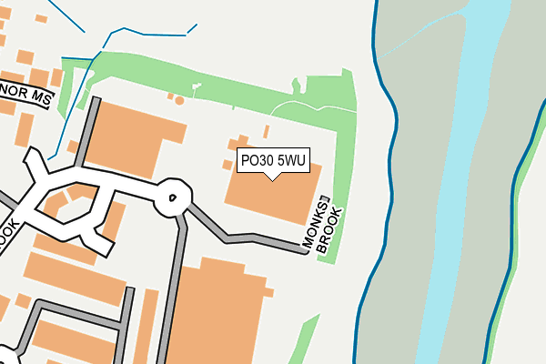 PO30 5WU map - OS OpenMap – Local (Ordnance Survey)