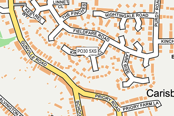 PO30 5XS map - OS OpenMap – Local (Ordnance Survey)