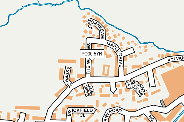 PO30 5YR map - OS OpenMap – Local (Ordnance Survey)