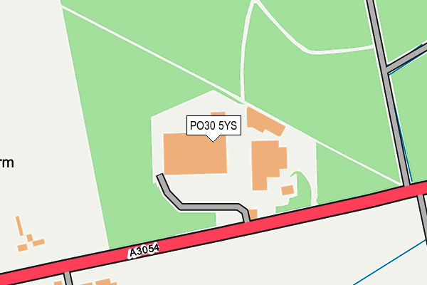 PO30 5YS map - OS OpenMap – Local (Ordnance Survey)
