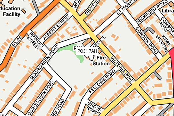 PO31 7AH map - OS OpenMap – Local (Ordnance Survey)