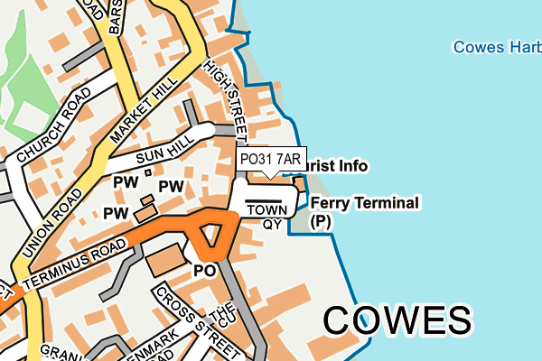 PO31 7AR map - OS OpenMap – Local (Ordnance Survey)