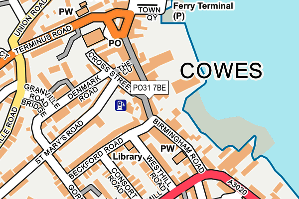 PO31 7BE map - OS OpenMap – Local (Ordnance Survey)