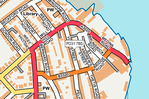 PO31 7BS map - OS OpenMap – Local (Ordnance Survey)