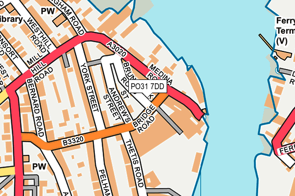 PO31 7DD map - OS OpenMap – Local (Ordnance Survey)