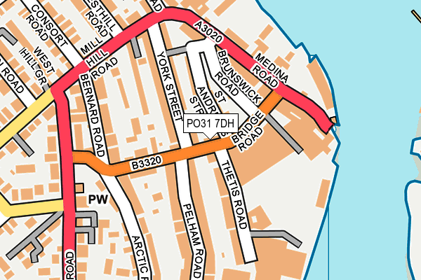 PO31 7DH map - OS OpenMap – Local (Ordnance Survey)