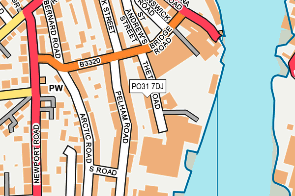 PO31 7DJ map - OS OpenMap – Local (Ordnance Survey)