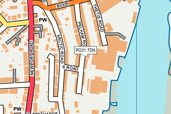 PO31 7DN map - OS OpenMap – Local (Ordnance Survey)