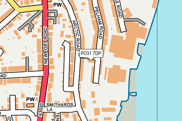 PO31 7DP map - OS OpenMap – Local (Ordnance Survey)