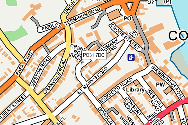 PO31 7DQ map - OS OpenMap – Local (Ordnance Survey)
