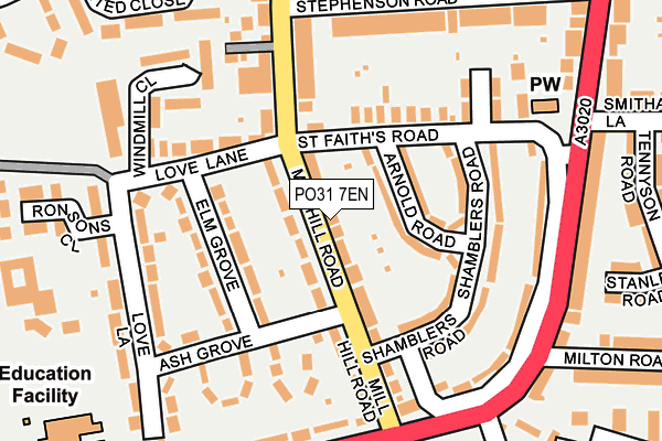 PO31 7EN map - OS OpenMap – Local (Ordnance Survey)