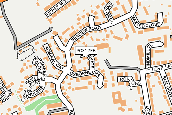 PO31 7FB map - OS OpenMap – Local (Ordnance Survey)