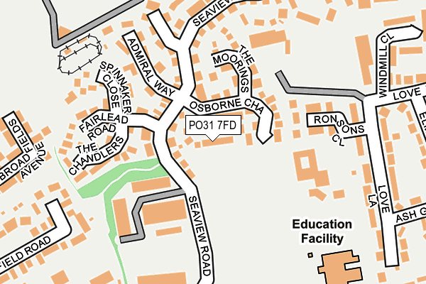 PO31 7FD map - OS OpenMap – Local (Ordnance Survey)
